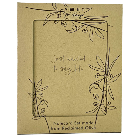 Notecards Made From Reclaimed Olives – Set of 10