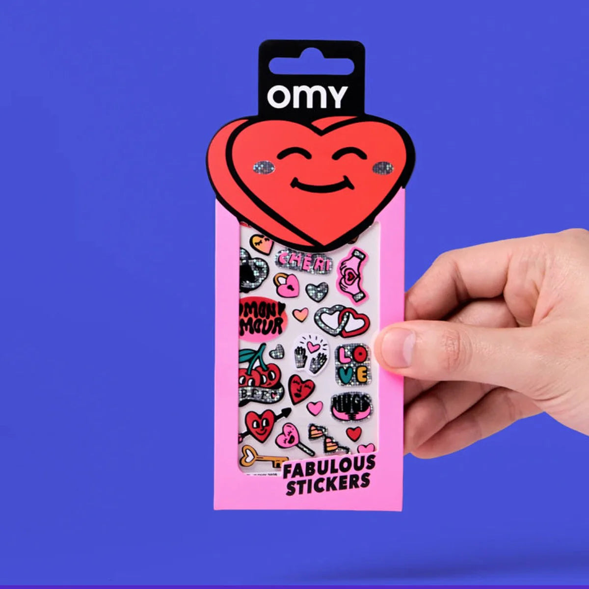 OMY Fabulous Iconic Holographic Stickers - Heart