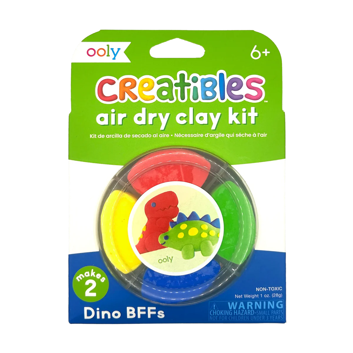 Ooly Creatibles Mini Air Dry Clay Kit - Dino BFFs