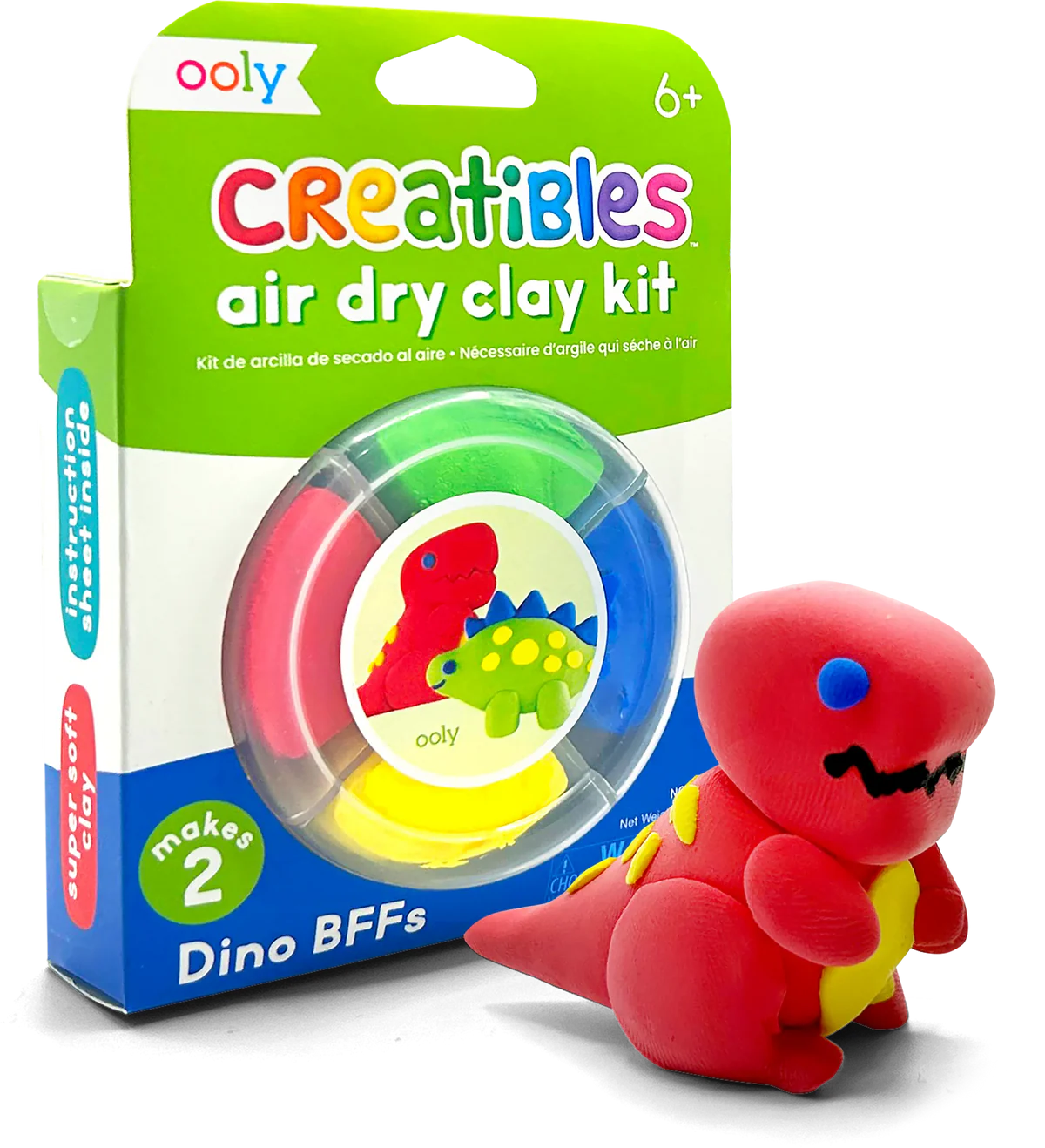 Ooly Creatibles Mini Air Dry Clay Kit - Dino BFFs