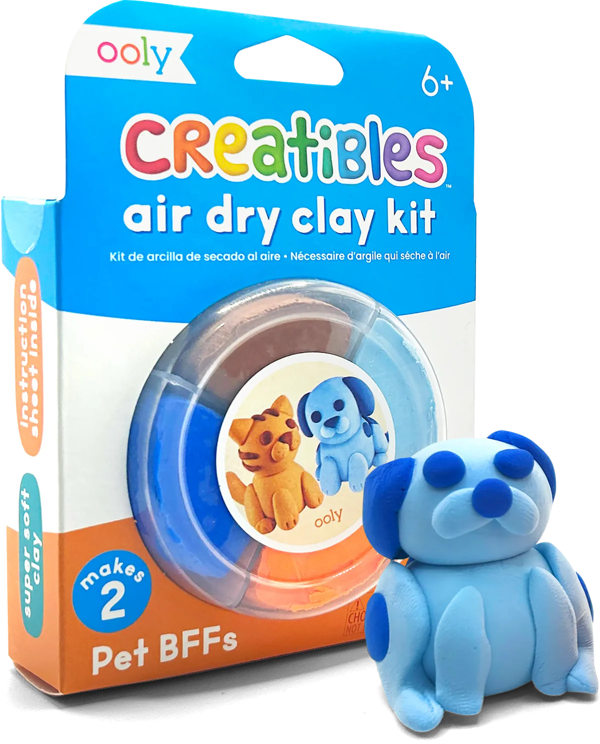 Ooly Creatibles Mini Air Dry Clay Kit - Pet BFFs