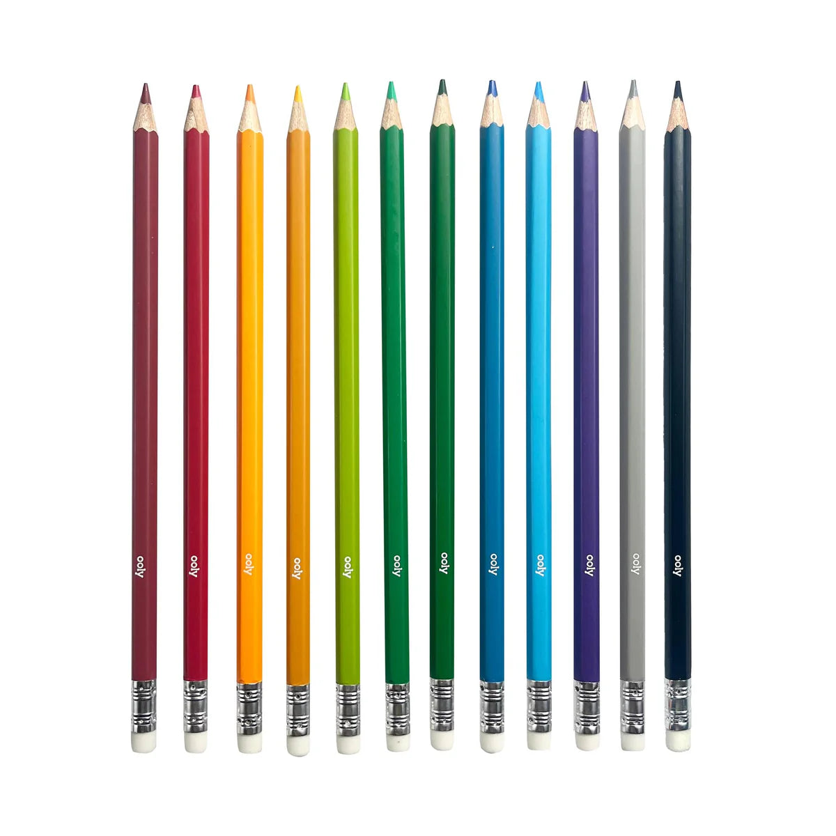 Ooly Un-Mistakeables! Erasable Colored Pencils - Set of 12