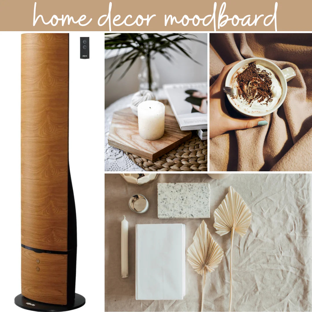 Objecto W9 Tower Hybrid Humidifier – Light Grain