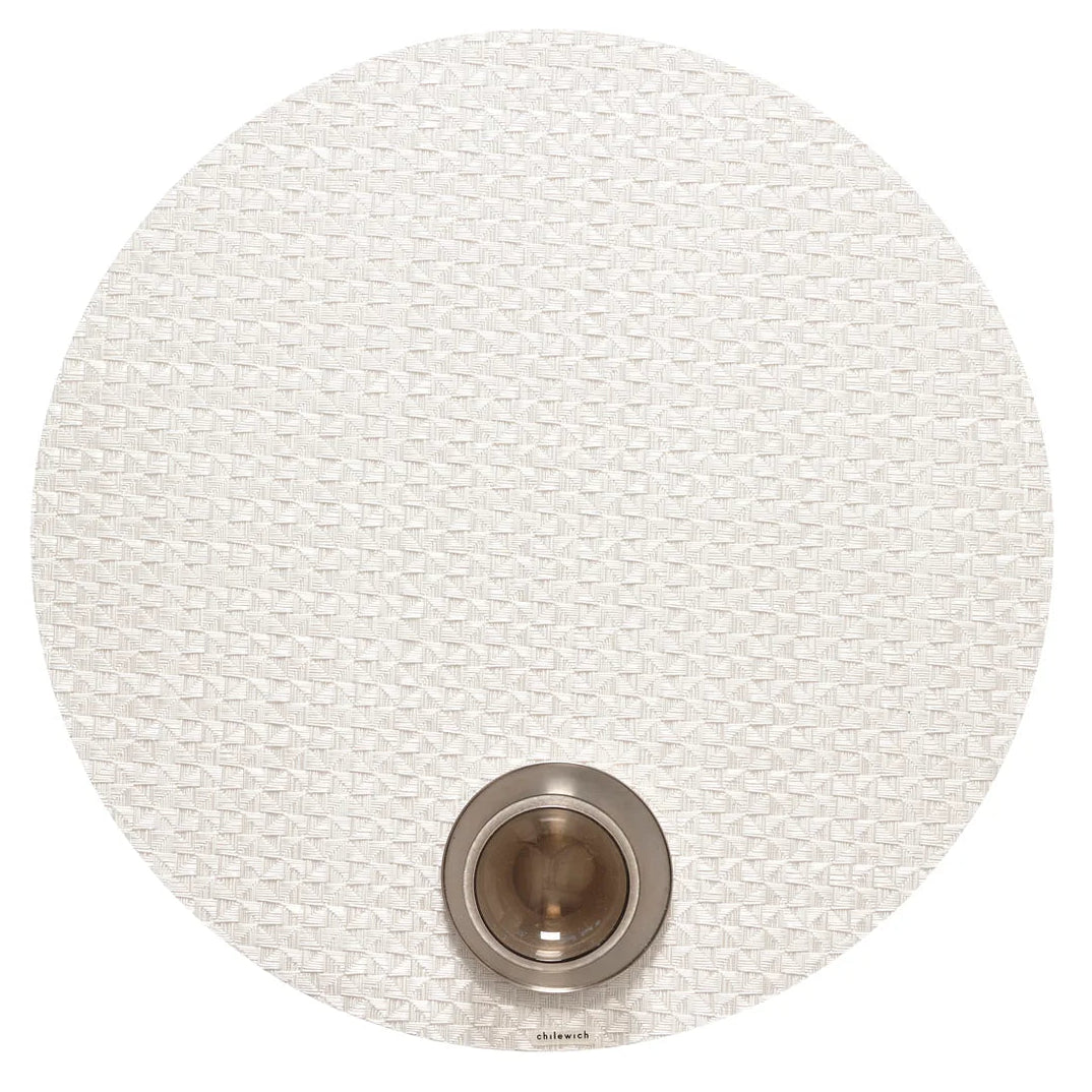 Chilewich Origami Round Placemat – Pearl