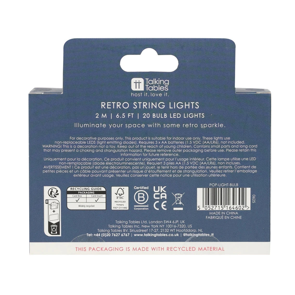 Retro Pop Bulb LED String Lights - 6.7'