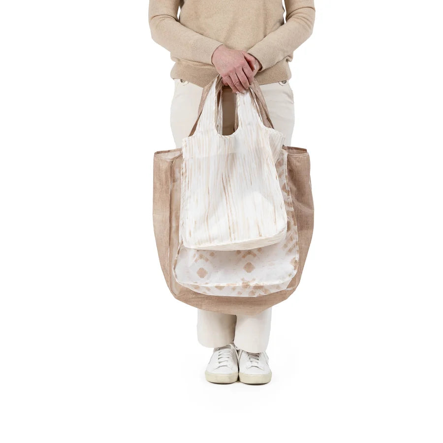 Pure Sage The Combo Pack Tote – Natural – Set of 3