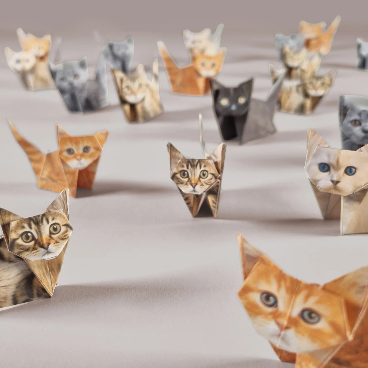 Pikkii Origami Craft Kit – Paper Cats – Set of 50