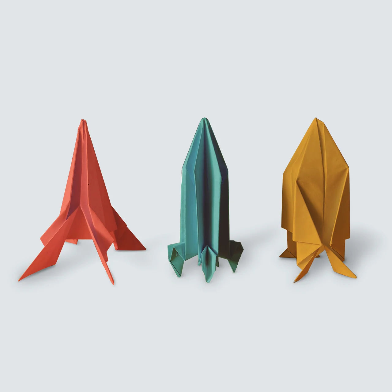 Pikkii Origami Craft Kit – Flying Paper Rockets – Set of 20