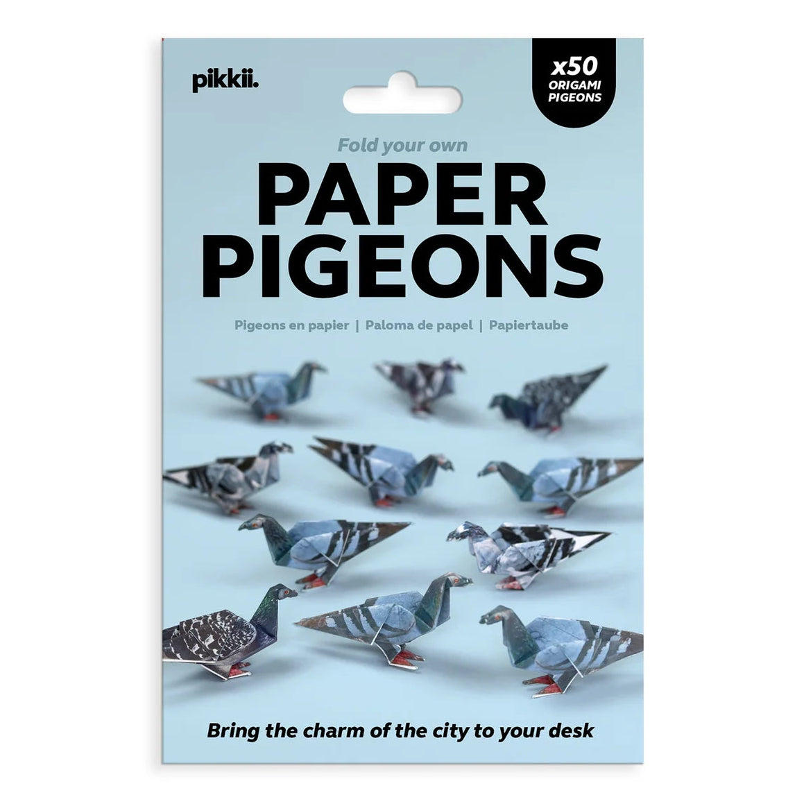 Pikkii Origami Craft Kit – Paper Pigeons – Set of 50