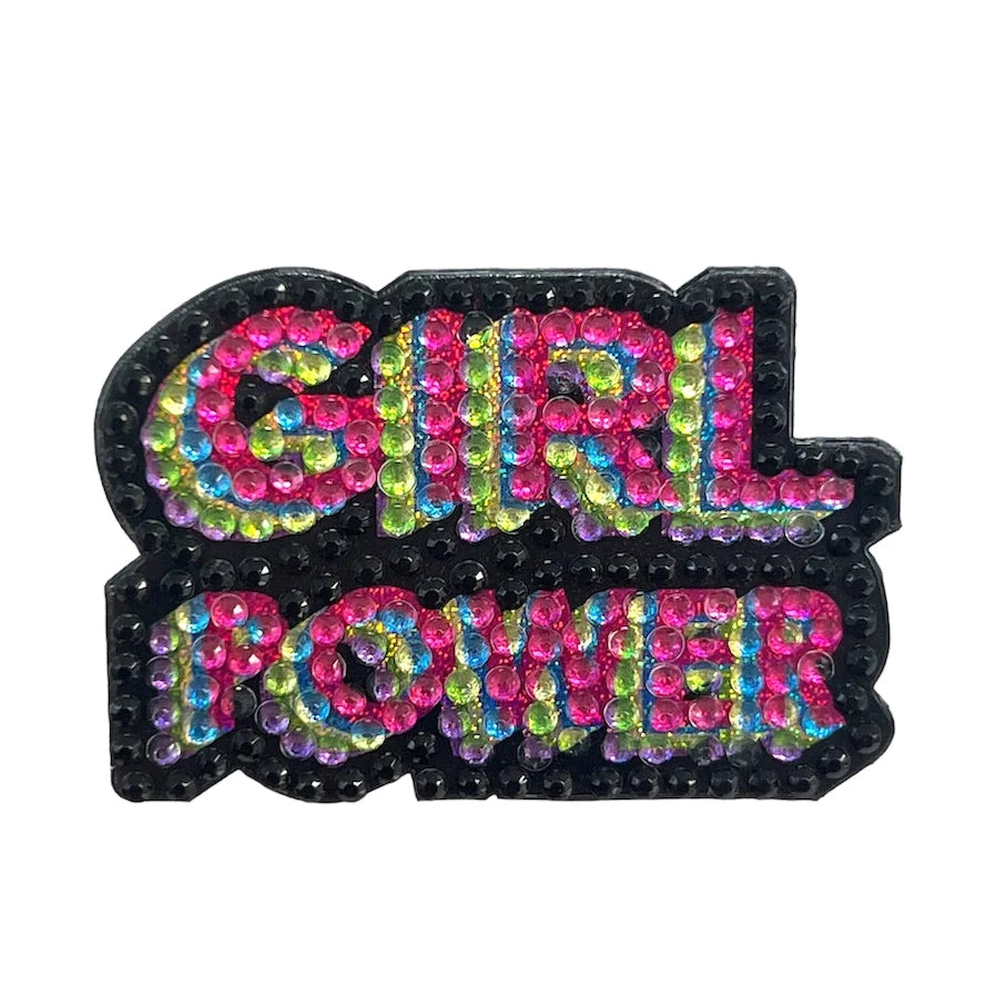 StickerBeans Girl Power Sparkle Sticker – 2"