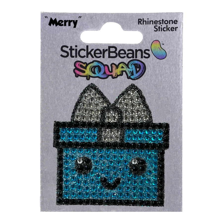 StickerBeans "Squad" Merry Limited Edition Sparkle Sticker – 2"