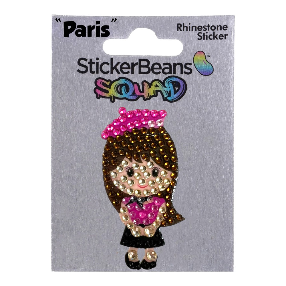 StickerBeans "Squad" Paris Limited Edition Sparkle Sticker – 2"