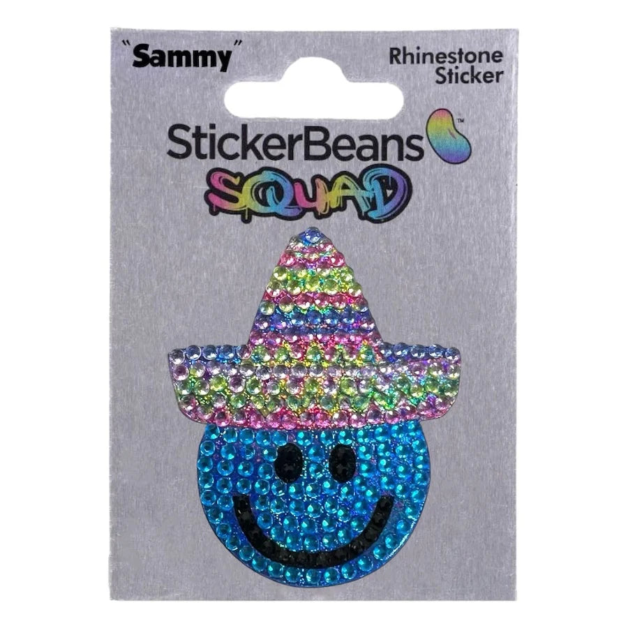 StickerBeans "Squad" Sammy Limited Edition Sparkle Sticker – 2"