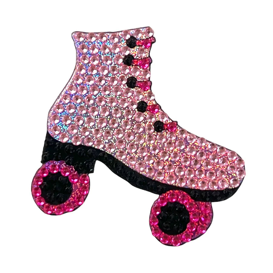 StickerBeans Retro Collection "Roller Skate" Sparkle Sticker – 2"