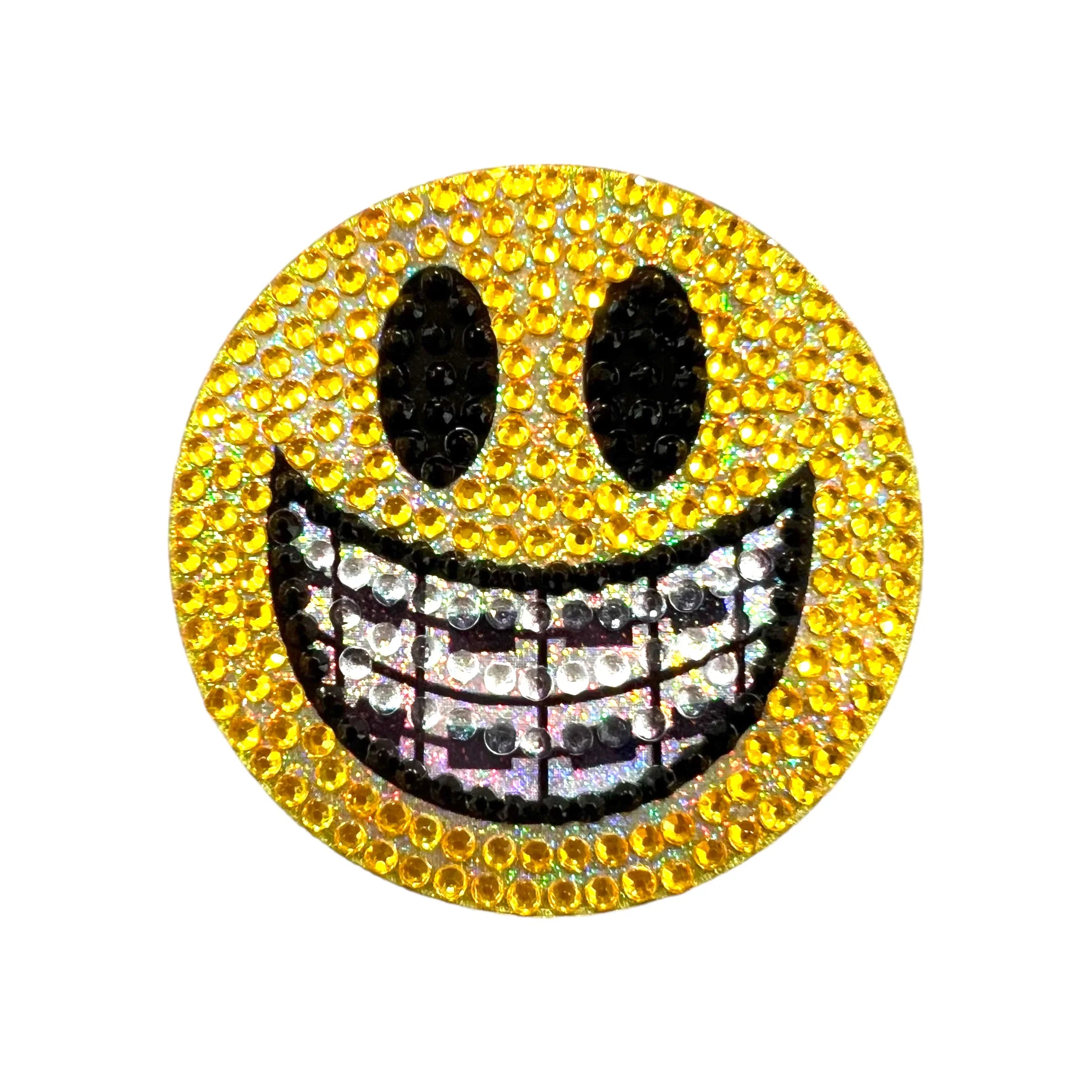 StickerBeans Brace Face Sparkle Sticker – 2"