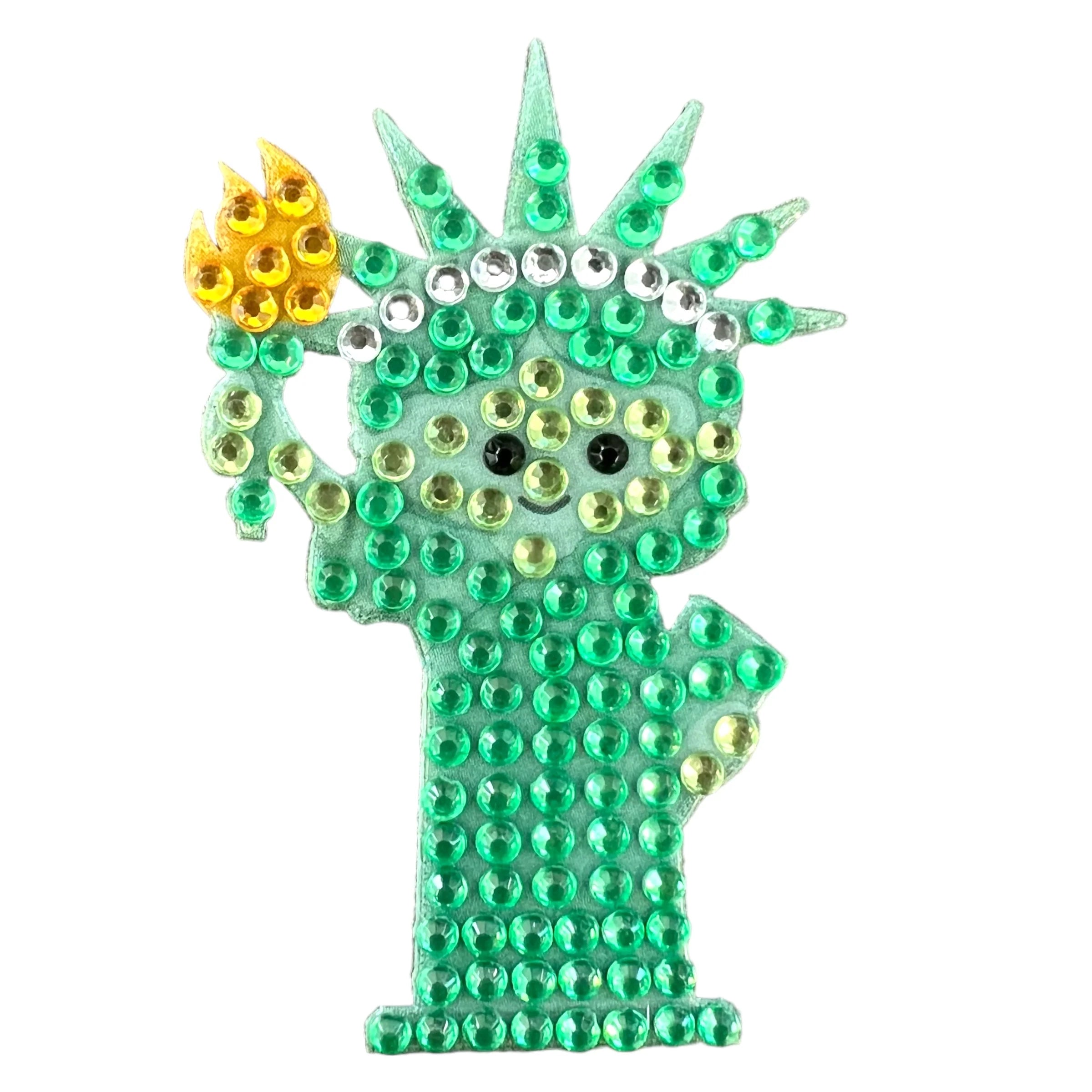 StickerBeans Lady Liberty Sparkle Sticker – 2"