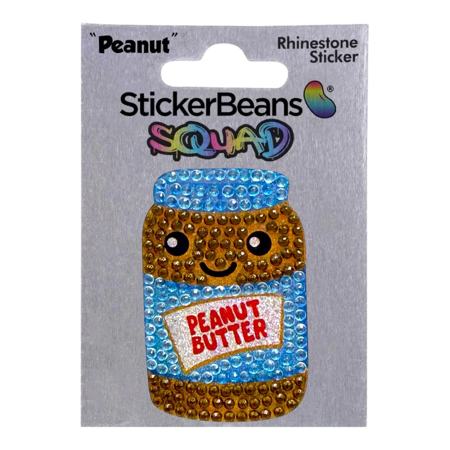 StickerBeans "Squad" Peanut Limited Edition Sparkle Sticker – 2"