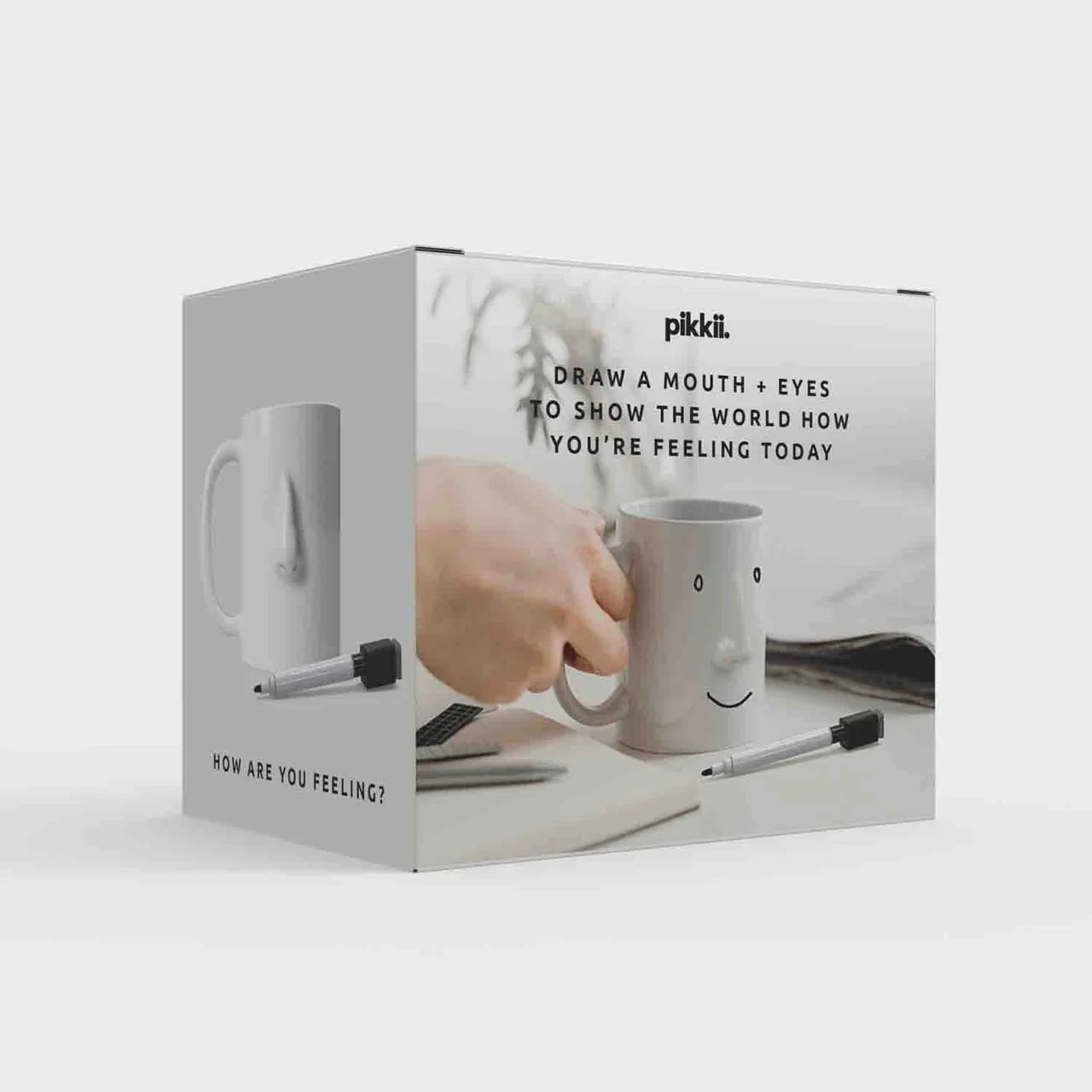 Pikkii Ceramic My Mood Today Mug + Dry Wipe Pen Set