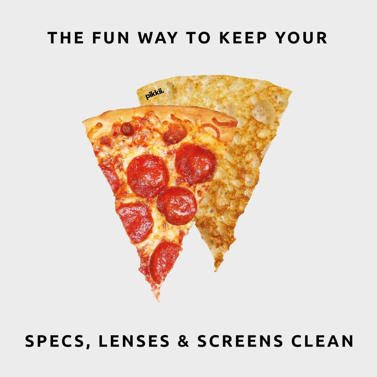 Pikkii Pepperoni Pizza Eyeglass Cleaning Cloth