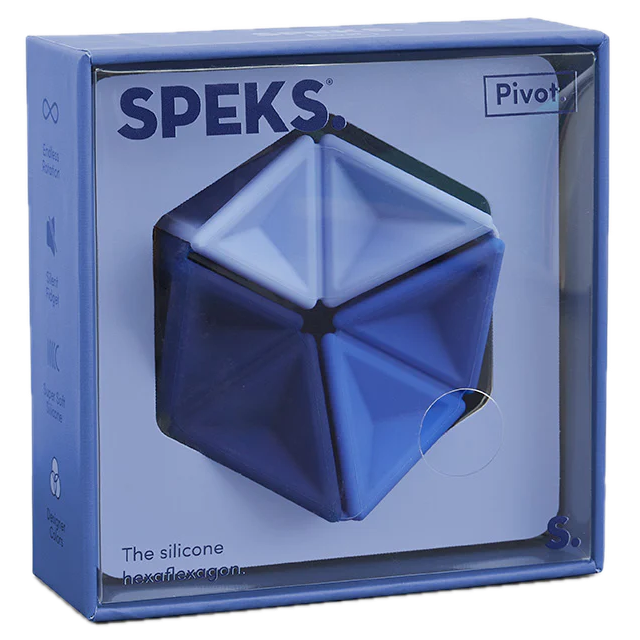 Speks - Pivot Silicone Flexagon – Navy