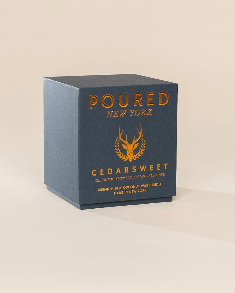Poured New York Handmade Soy Candle – Cedarsweet  – 22oz