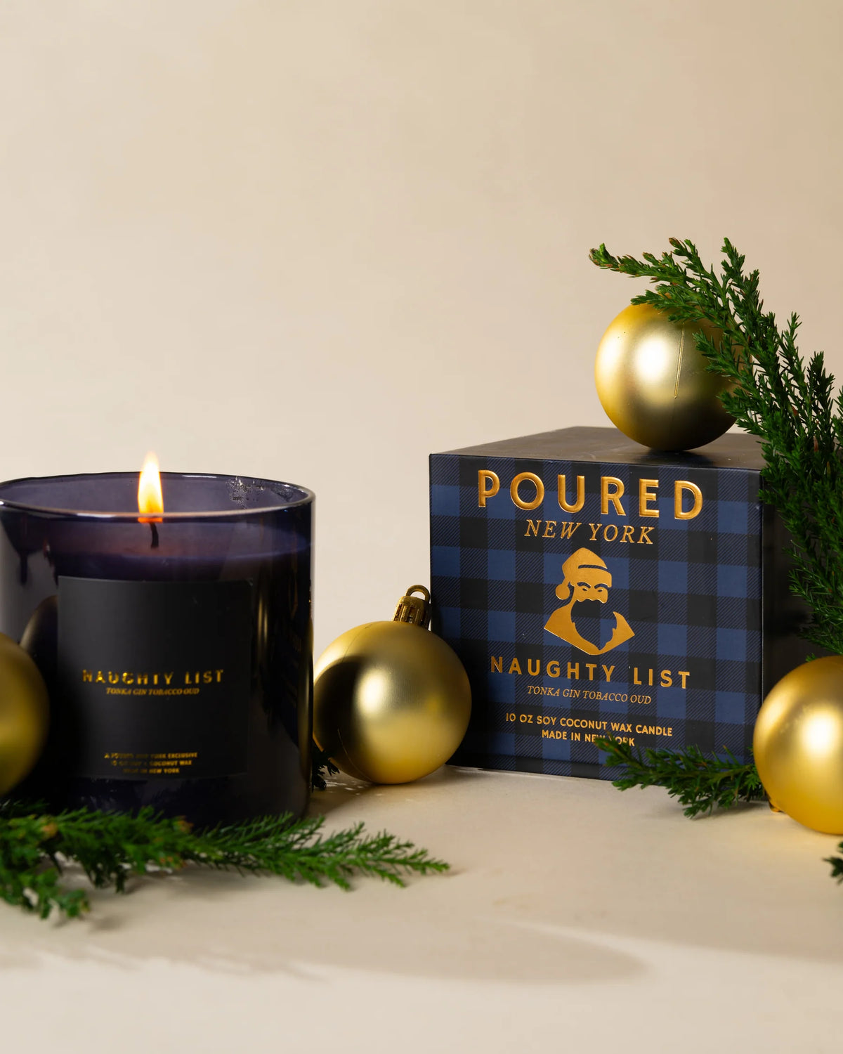 Poured New York Handmade Soy Candle – Naughty List  – 22oz