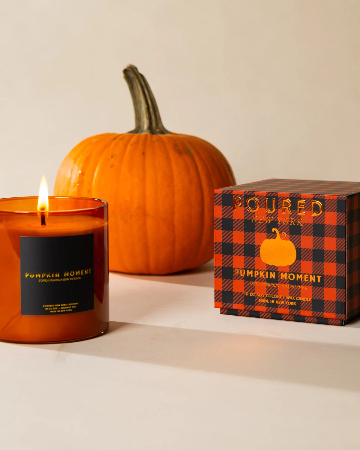 Poured New York Handmade Soy Candle – Pumpkin Moment – 22oz