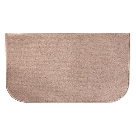 Ritz Solid Stain Resistant Accent Rug – Beige – 18" x 30"