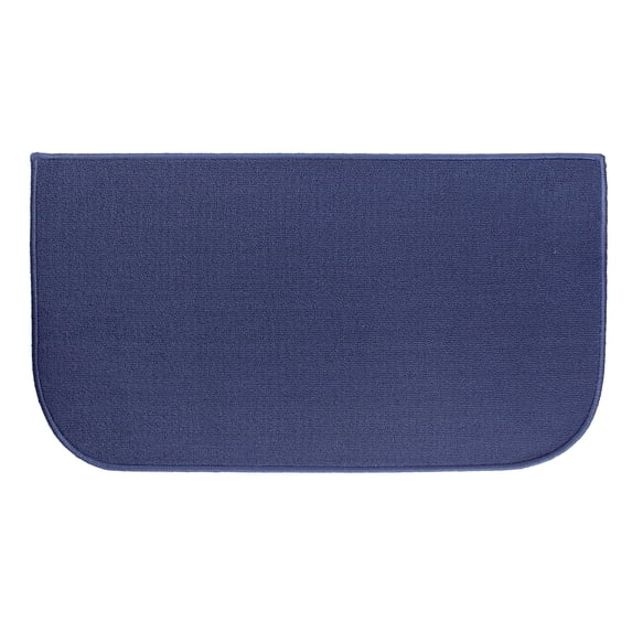 Ritz Solid Stain Resistant Accent Rug – Blue – 18" x 30"