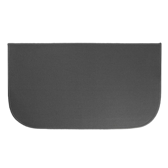 Ritz Solid Stain Resistant Accent Rug – Graphite – 18" x 30"