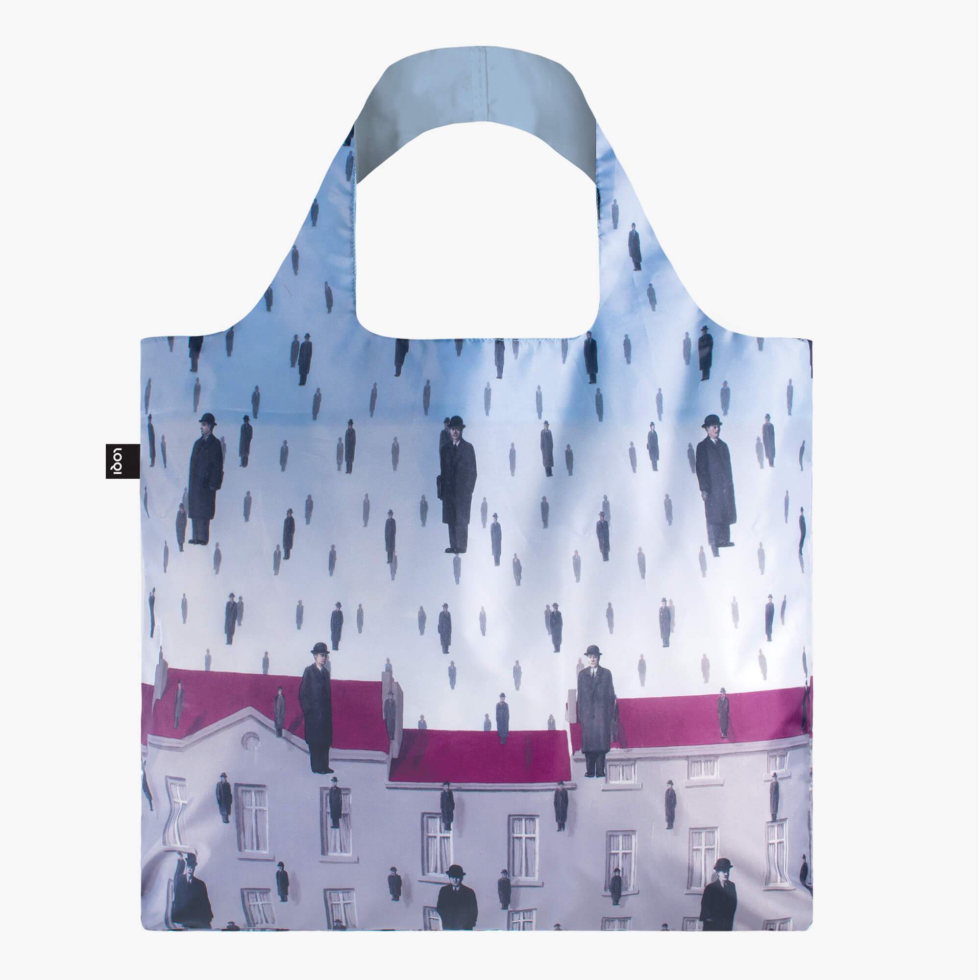 LOQI Reusable Tote Bag –  Rene Magritte Golconda (Raining Men)