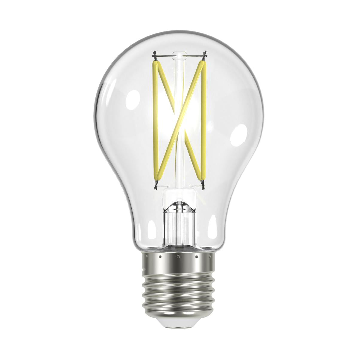 Satco LED A19 Classic Light Bulb Replacement – 8W – 60W Equivalent – E26 Base – Clear – 2700K