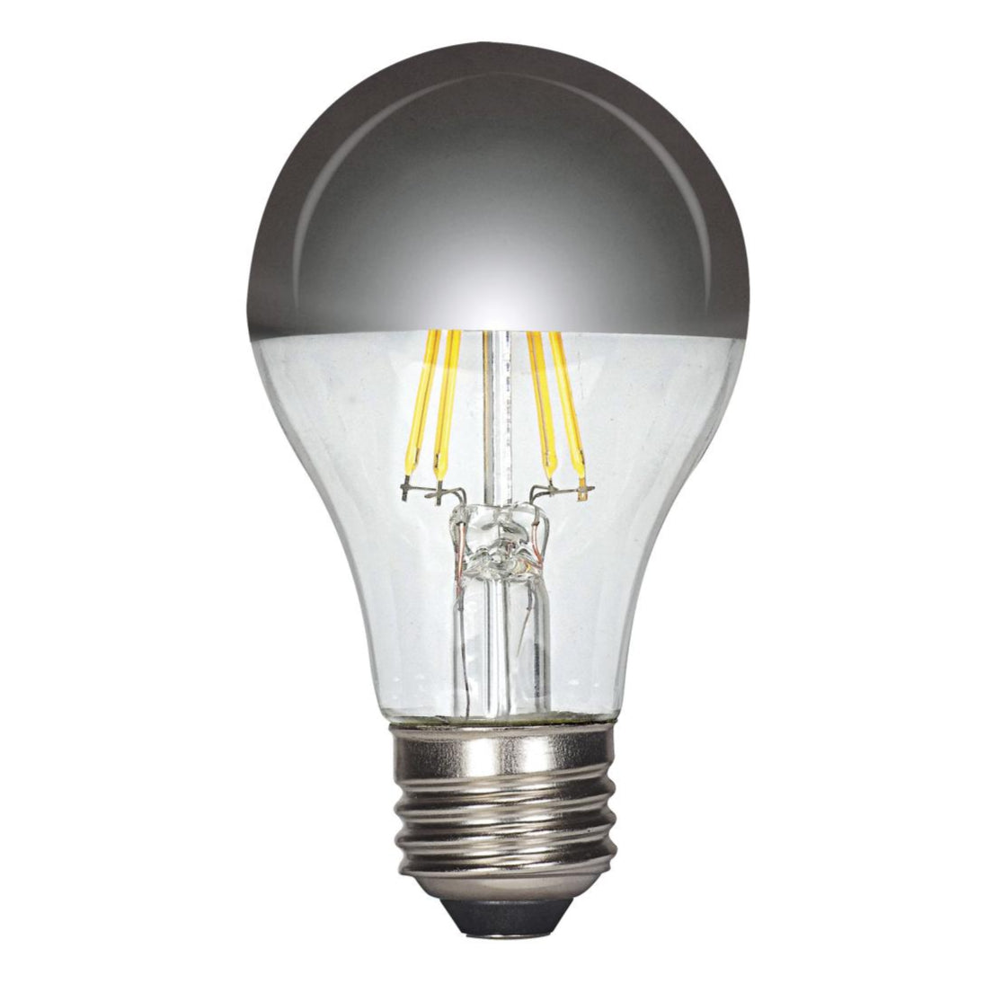 A19 100 Watt Equivalent LED Silver Crown Medium Base Light Bulb