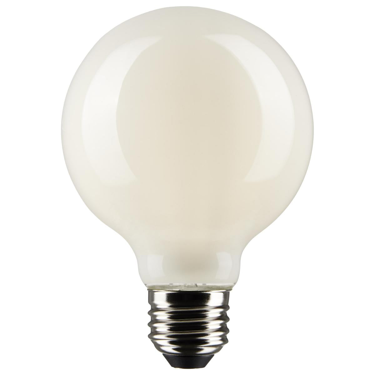 Satco LED G25 Globe Light Bulb – 6W – 60W Equivalent – E26 Base – Frosted – Warm White – 2700K