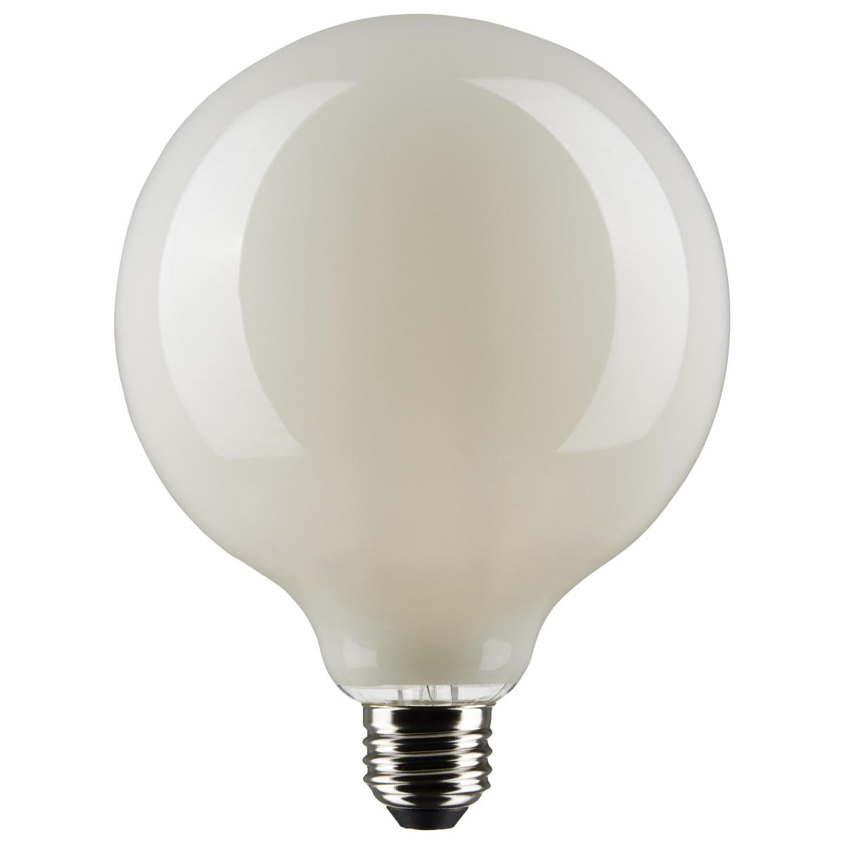 Satco LED G40 Globe Light Bulb – 6W – 60W Equivalent – Frosted – E26 Base – Warm White – 2700K