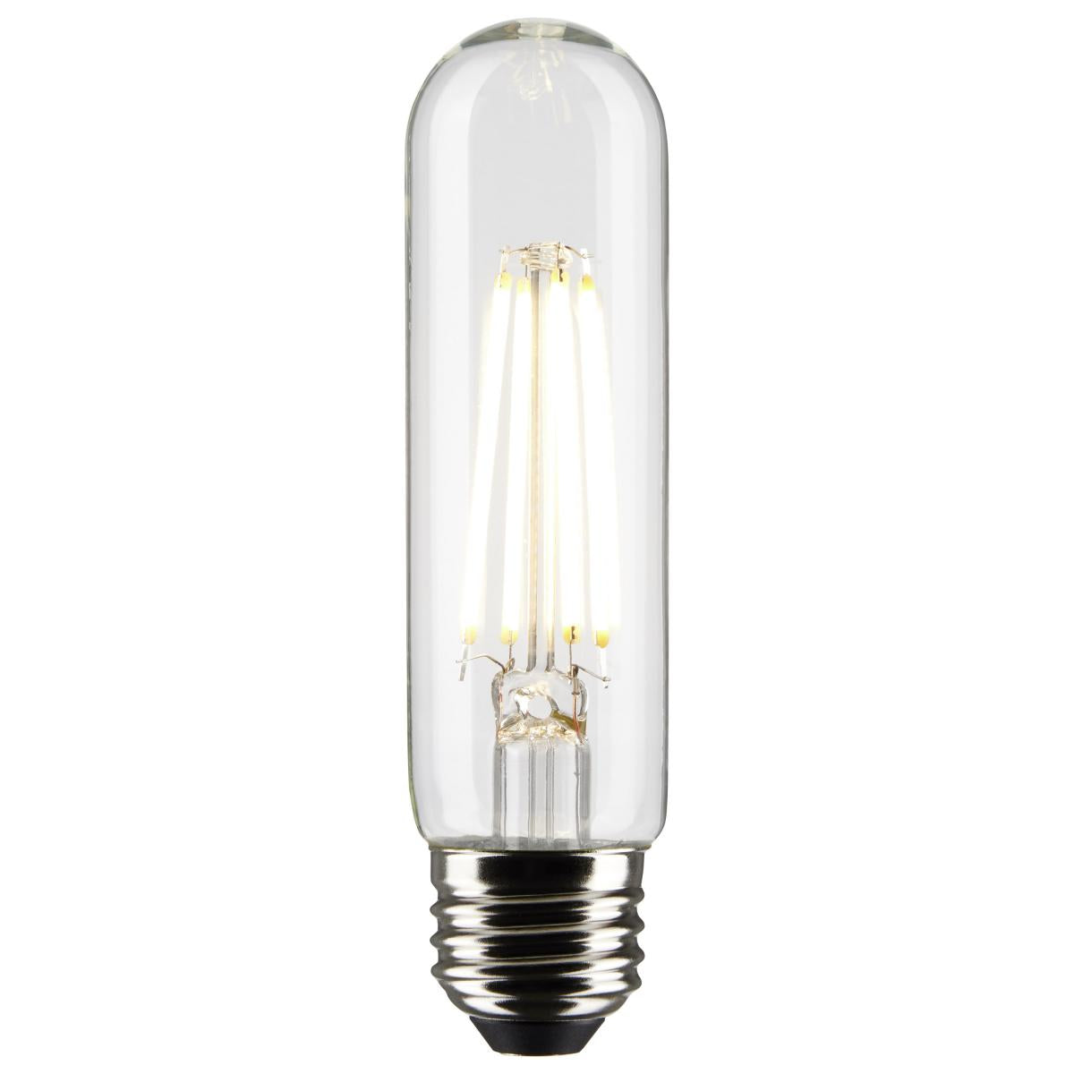 Satco LED T10 Bulb – 8W – 60W Equivalent – E26 Base – Clear – 2700K
