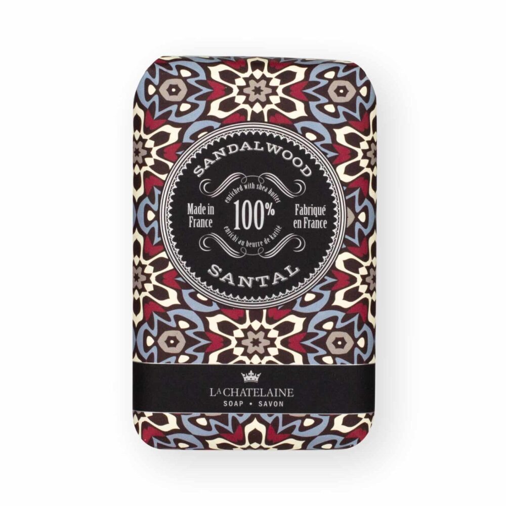 La Chatelaine Luxury Soap Bar – Sandalwood – 8.8oz