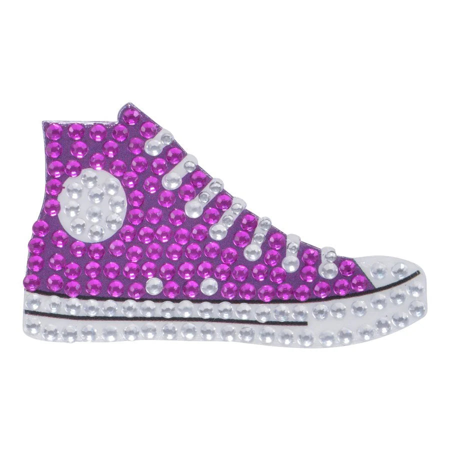 StickerBeans "Purple Sneaker" Sparkle Sticker – 2"