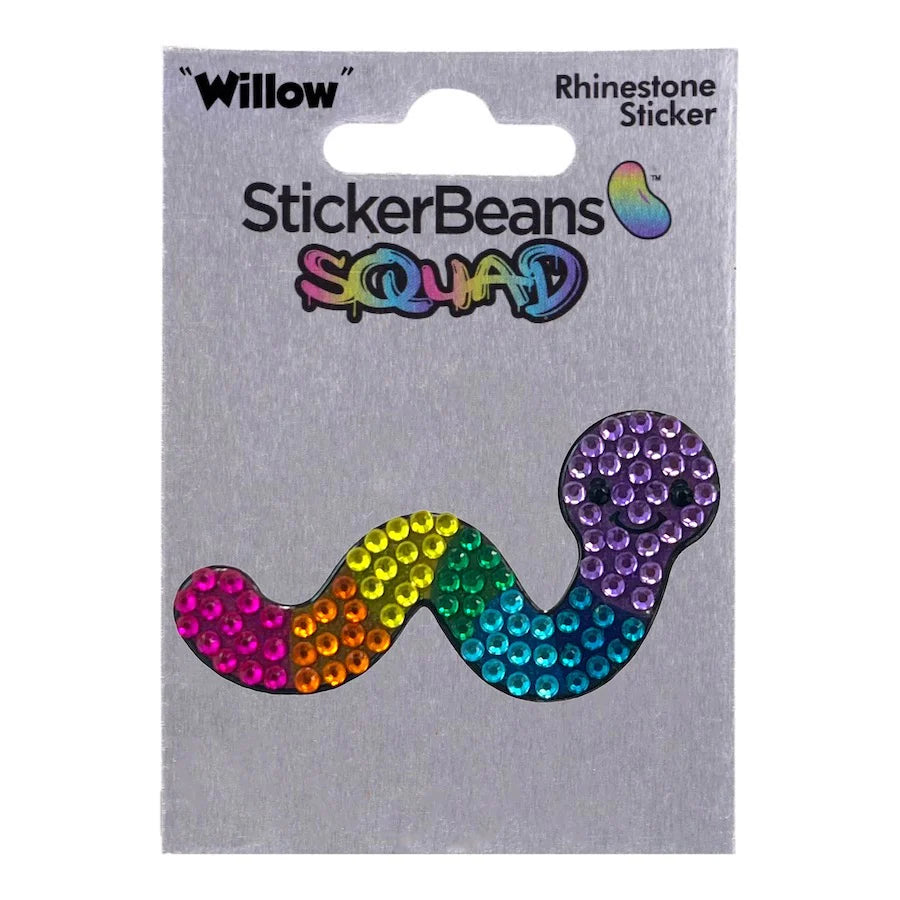 StickerBeans "Squad" Willow Limited Edition Sparkle Sticker – 2"