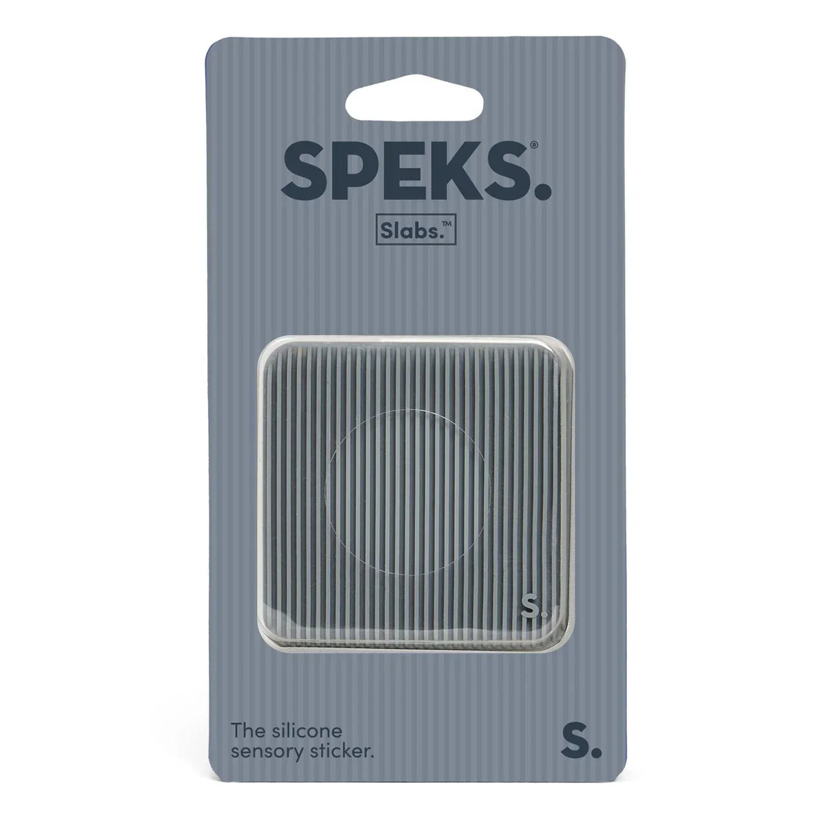 Speks Slabs Static Sensory Silicone Sticker  – Grey