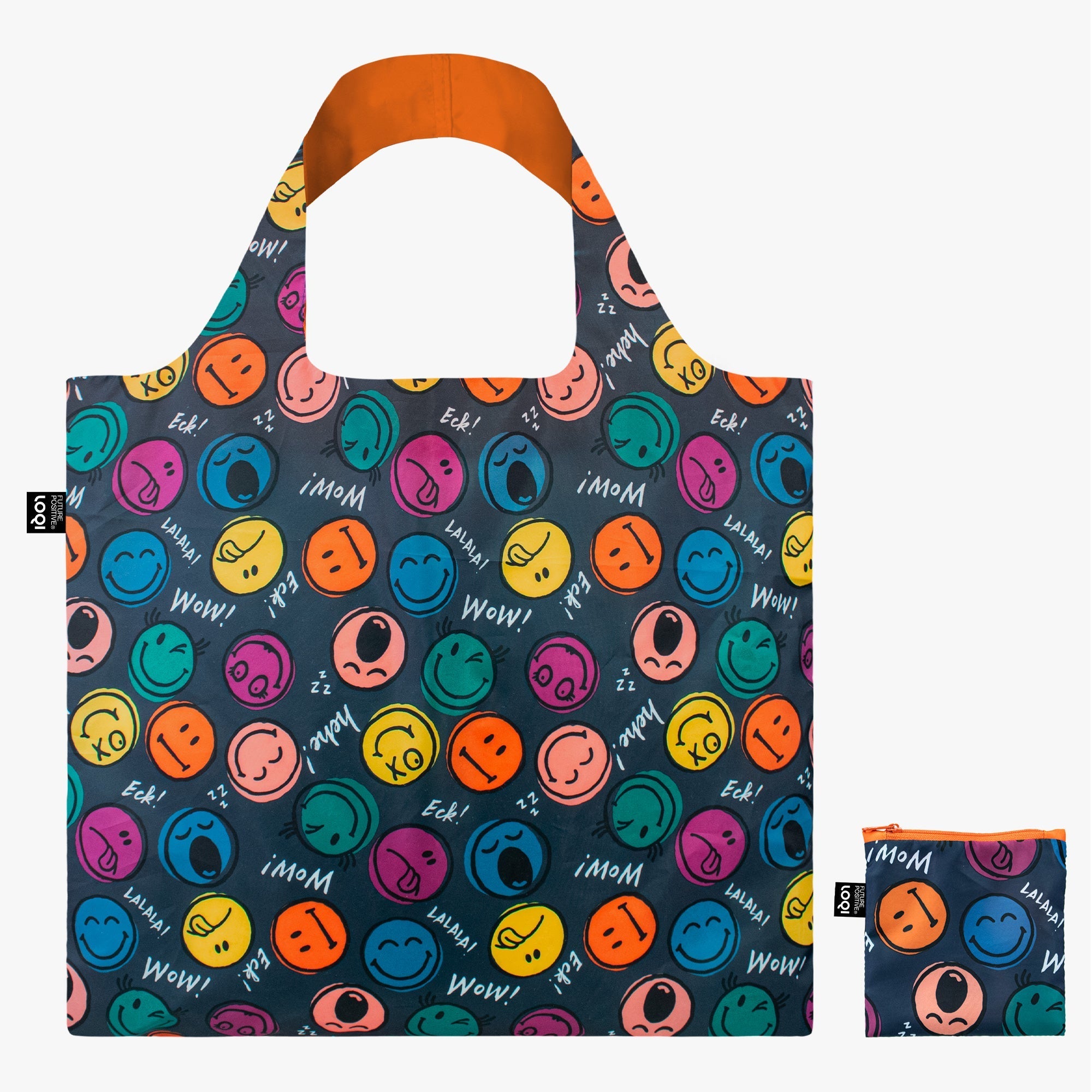 LOQI Reusable Tote Bag – Smiley Icon