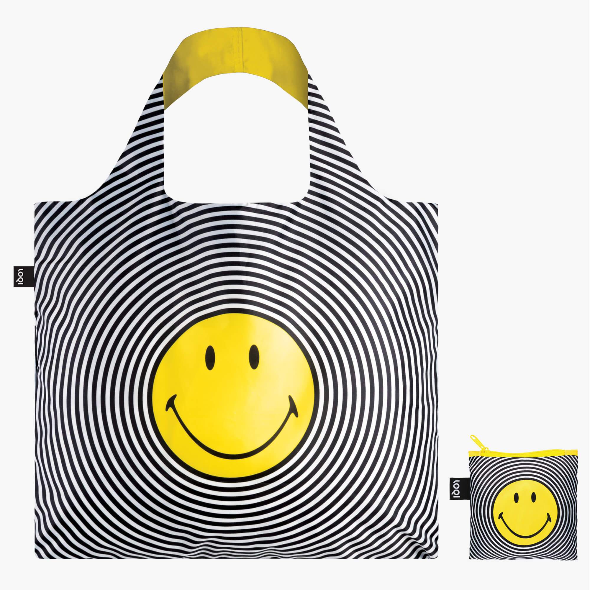 LOQI Reusable Tote Bag – Smiley Spiral Bag