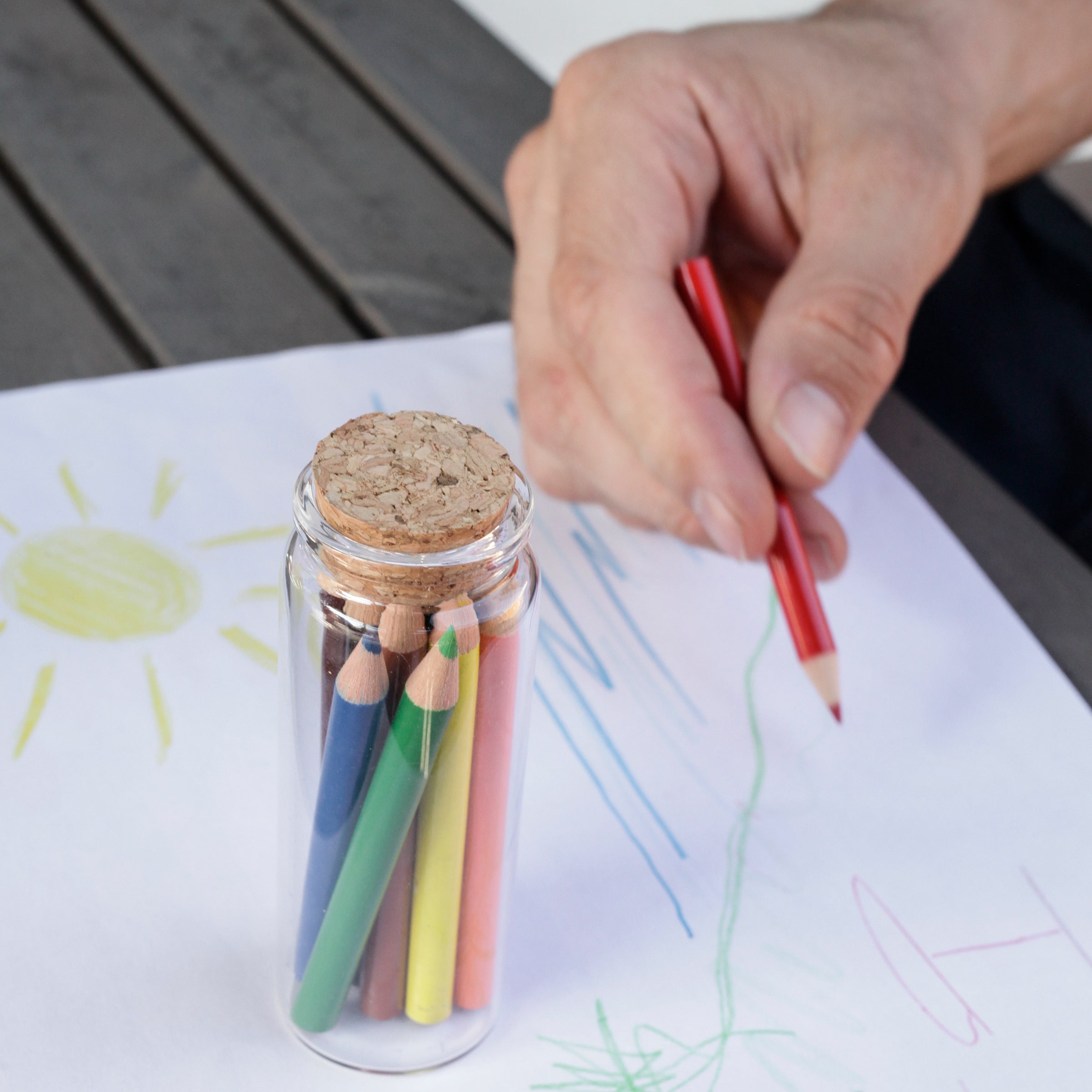 Kikkerland Doodle Jar Colored Pencils In A Jar