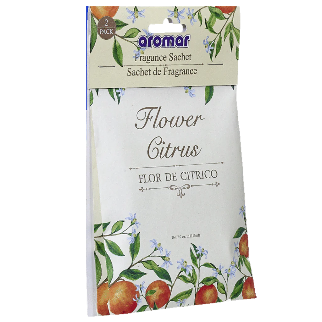 Aromar Scented Sachets – Flower Citrus – 2 Pack