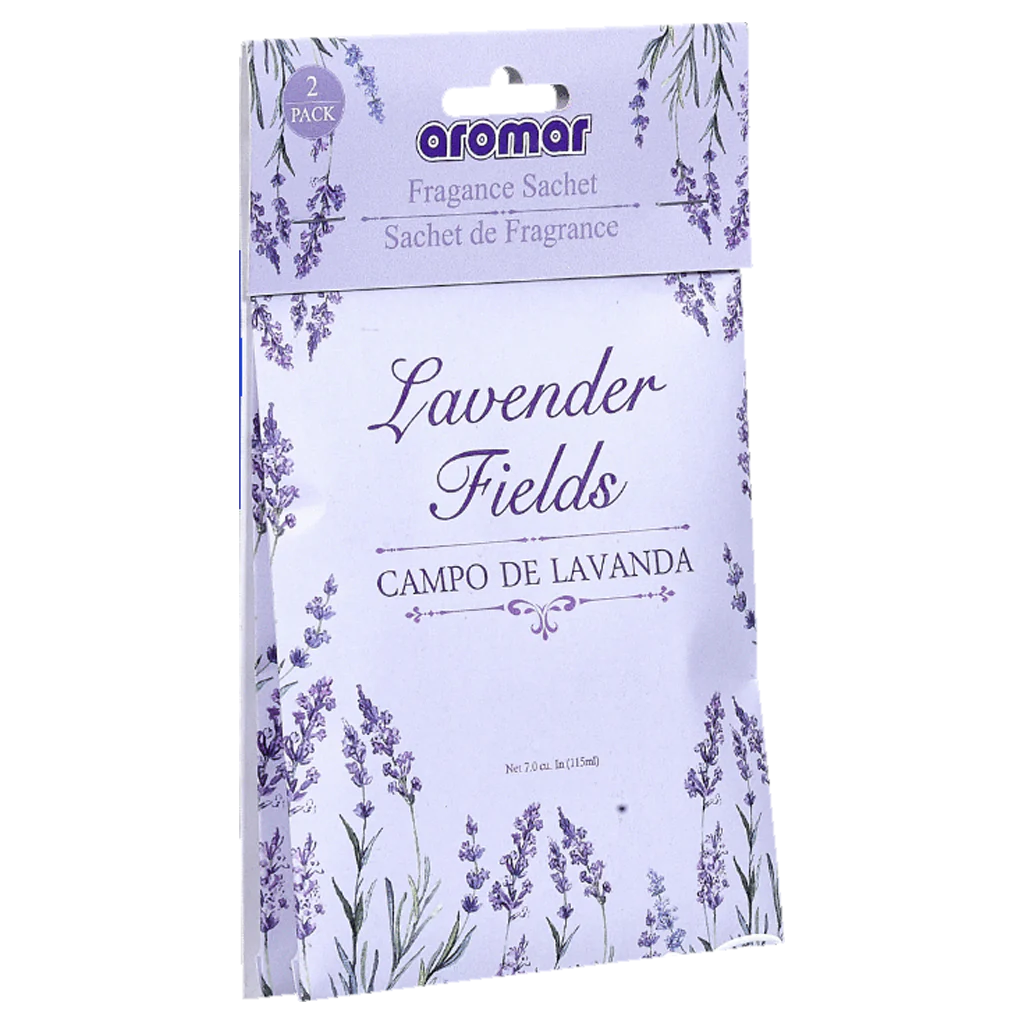 Aromar Scented Sachets – Lavender Fields – 2 Pack