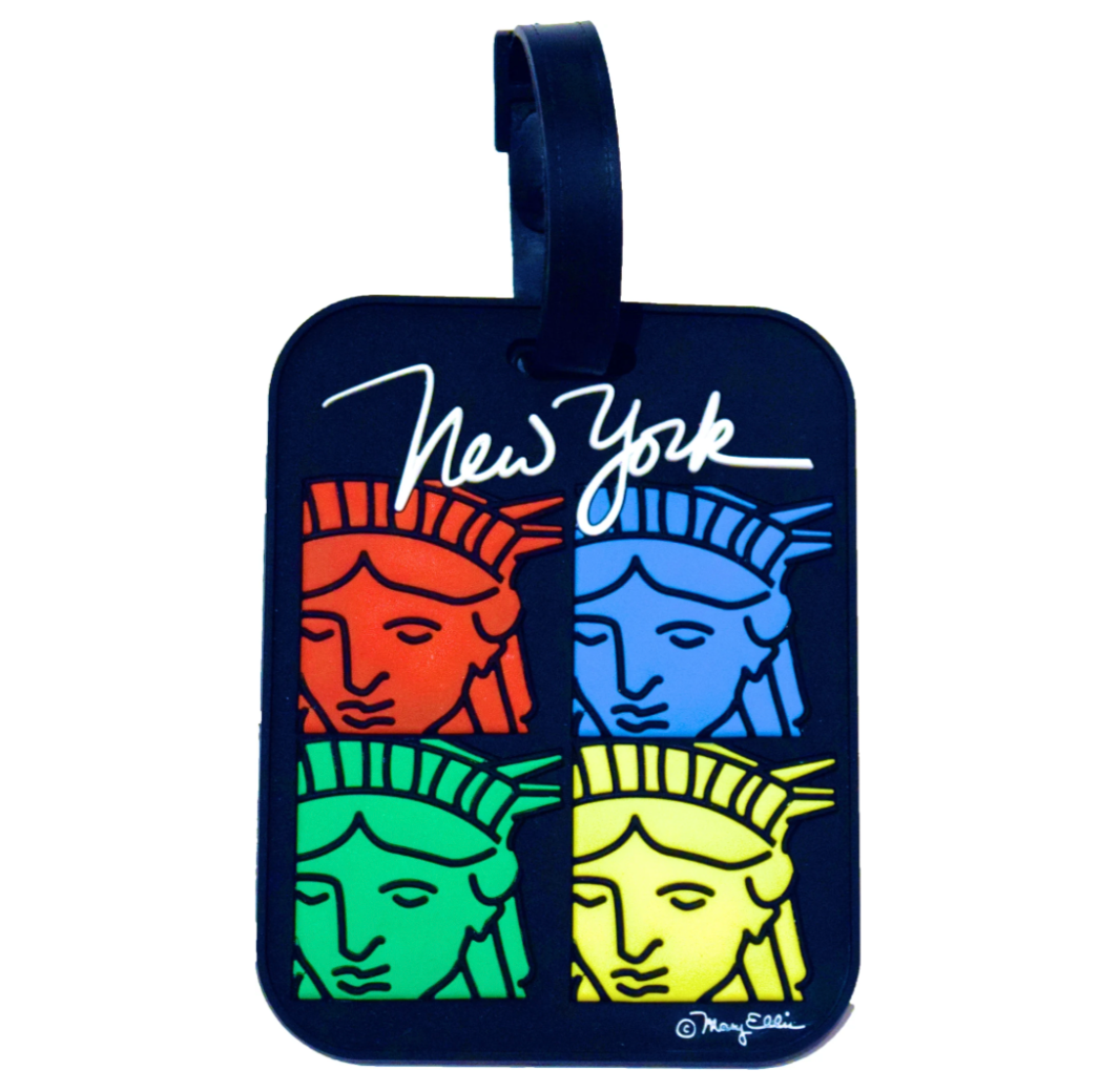 Statue of Liberty 4 Faces 3D Luggage Tag