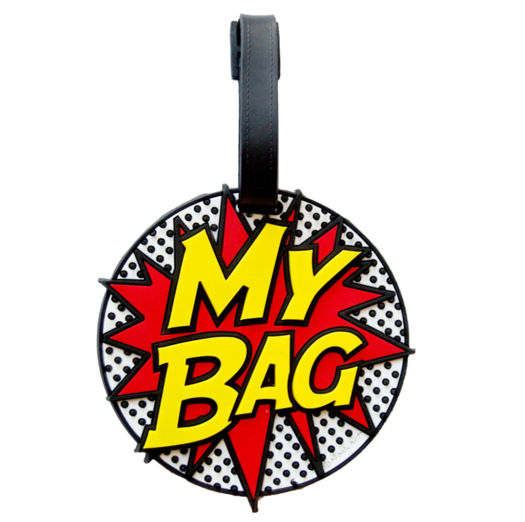 Comic Book My Bag 3D Luggage Tag