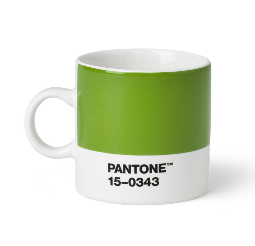 PANTONE Espresso Cup – Greenery 15-043