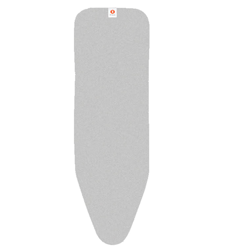 Brabantia Style B Size Ironing Board Cover and Foam Padding  – Metallic Grey – 49 in. x 15 in.