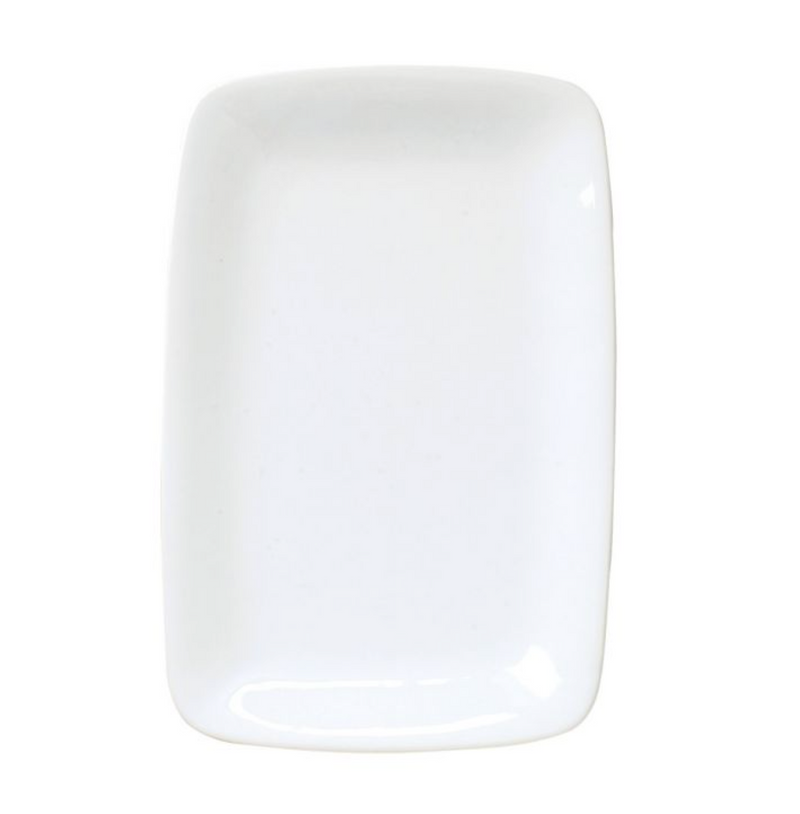 Porcelain Rectangular Platter – White – 10.25